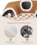 Extra Large Guinea Pig Hideout Tunnel, 22Lx16Wx5H Inches, Brown