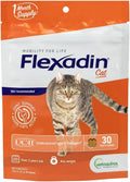 Vetoquinol Flexadin - Joint Support for Cats of Any Size - Healthy Hip & Mobility Support for Comfortable Movement - Tasty Daily Chew with Beef Flavor - 30 Count Bag