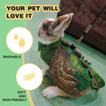 Rabbit Harness Leash Set, Halloween Rabbit Costume Adjustable Small Animal Dinosaur Leash Harness for Rabbits (Large