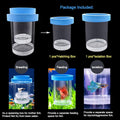 Floating Fish Breeding Isolation Box for Aquarium Tank Plastic Mesh Hatchery Incubator Breeder Box for Baby Fish Betta S