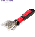 RYAN'S PET SUPPLIES Paw Brothers 9-Blade Dematting Tool for Dog Grooming, Professional Grade, Stainless Steel Blades, Co