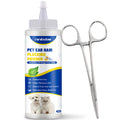 Ninibabie Upgraded Dog Ear Powder with 5.5 Inch Hair Removal Tool, Pet Ear Grooming Cleaner for Wax and Odor Control, Absorbs Moisture & Soothes Ears