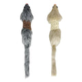 TTcat 2Pcs Cat Mice Toys,Faux Fur Cat Kicker Toys Large Mice with Long Tail Without Catnip, Interactive Catch Play Mouse Toy for Indoor Cats and Kittens.