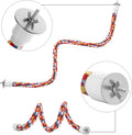 Jusney Bird Rope Perches,Parrot Toys 33 inches Rope Bungee Bird Toy (33 inches)[1 Pack]