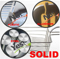 Qualiall All Metal Litter Scoop, Solid Metal Sifter, Cat Litter Scoop Metal Jumbo, Cat Urine Scoop, Litter Scooper with Holder, Litter Scooper Holder, Jumbo Cat Litter Scoop Sifter Scooper Holder