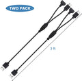 2-Pack Dog Shock Collar Charger Cord Replacement for Jugbow Training Collar