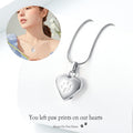 zeqingjw Pet Cremation Jewelry for Ashes Pendant Paw Print Pet Heart Urn Necklace Memorial Keepsake Jewelry for Pet/Dog'