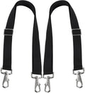 Horse Blanket Sheet Leg Straps, Replacement Stretchy Belly Strap with Double Swivel Snaps, Adjustable Length from 24 to 