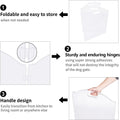 Clear Acrylic Freestanding Dog Gates for the House – Folding 3-Panel Pet Gates for Doorways, Indoor Stairs, and Hallways