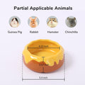Guinea Pig Food Bowl Hamster Ceramic Water Dish Anti-Spill & Prevent Tipping Rabbit Feeding Bowl for Guinea Pig, Syrian 