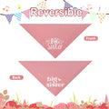 Agroon Big Sister Dog Bandana Pink Large 1PCS, Adjustable Triangle Scarf, Pregnancy Announecment, New Baby for Family.