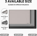YINEYA 22" x 14" Silicone Dog Food Mat Waterproof, 0.6" Raised Edge