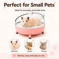 Meow&Woof Hamster Sand Bath Container, Large Sandbox Toilet Gerbil Batheoom, Tiny Chinchilla Dust Bathtub Sand Bath Box 
