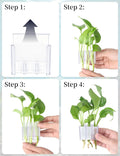 sogiv 3 Holes Aquatic Plant Cups, Hanging Aquarium Plant Holder for Fish Tank Plants Potting, Aquascape Accessories Deco
