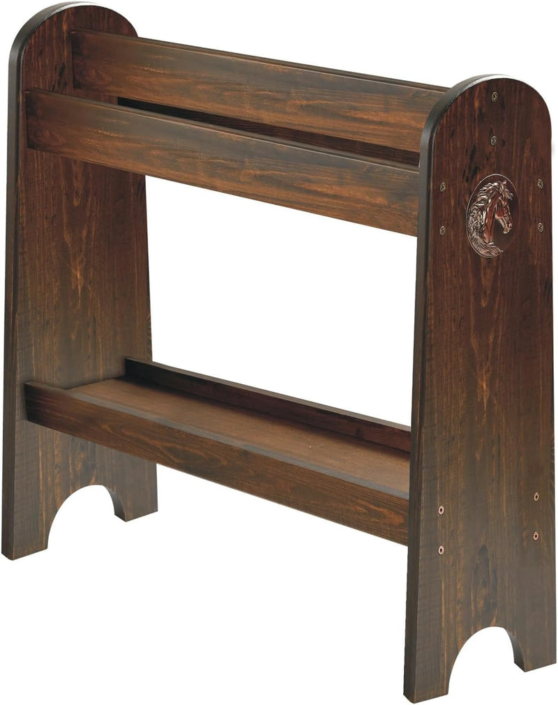 HOTCAN Pine Wood Saddle Rack | Ideal Saddle Stand for Horse Gear and Horse Tack Organizers | Suitable for Displaying Tro