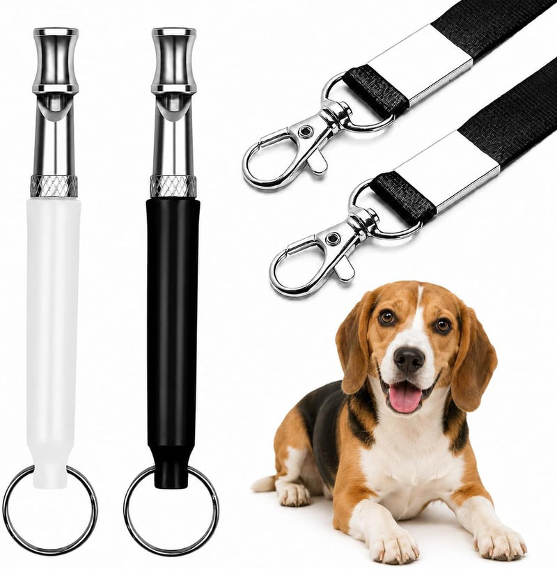 2 Pack Dog Whistle, Adjustable Dog Whistle to Stop Barking