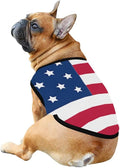 4th of July Vest for Dog American Flag Clothes Small Large Dog Apparel Pet Supplies Shirts (Medium, DLR02)