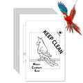 TABABAO Bird Cage Paper Liners, Bird Cage Liners, 200pcs Disposable Paper Cage Liners for Birds, Pre-Cut Large Bird Cage Liners for Parrot, Parakeet, Conure, Cockatiel, 17 X 11 inch, White