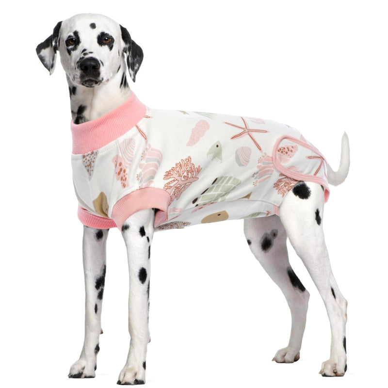 IDOMIK Dog Recovery Suit for Female Spay - Adjustable Anti-Licking Dog Post Surgery Onesie, Male Female Dog Neuter Spay Suits, Soft Abdominal Wound Bandage & E-Collar Cone Alternative