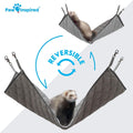 Paw Inspired Hanging Fleece Hammock for Small Animals, Gray/Light Gray