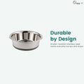 PEGGY11 Nonslip Stainless Steel Dog Cat Bowls, 2 US Cup, 2 Count