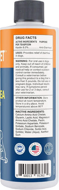 Dog Anti Diarrhea Liquid for Dogs & Puppies, 8 fl oz (236 mL) – Fast Acting Diarrhea Relief with 8% Kaolin, Upset Stomac