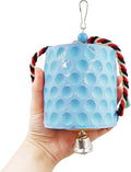 Extra Large Bird Chewing Toy, Parrot Beak Grinding Calcium Stone with Bells, Bird Cage Accessories, Cage Toys for Cockat