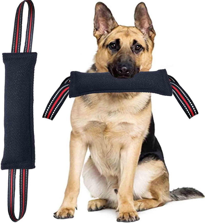 Clysoru Tug Toy for Dogs Tug of War Dog Toy with 2 Strong Red Band Handles Lasting Training Equipment Puppy to Large Dog