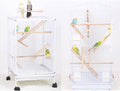 GXXMEI 4PCS Bird Toys - Wooden Ladder Climbing Toys for Parakeets, Parrots, Cockatoo & Lovebirds