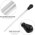18.7in Long Turkey Baster Aquarium Food Feeder Syringe 50ml Black