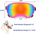 Medium Dog Sunglasses with Adjustable Strap UV Protection, Winproof Dog Puppy Sunglasses, Suitable for Medium Dog Pet Gl