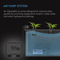 AC Infinity Air Pump One-Outlet Adjustable Oxygen Pump Kit with Tubing, Check Valve, and Air Stone, for Aquariums, Ponds