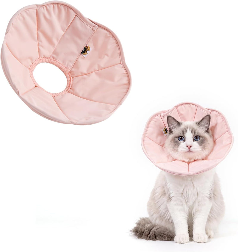 Touchdog Soft Cat Cone Collar, Waterproof Recovery E-Collar, Lightweight