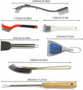 7 Pcs Bird Cage Cleaning Brush Kit Stainless Steel Poop Remover Bird Cage Long Handle Shovel Cleaner, Bird Cage Tool Acc