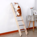 SHENGOCASE Solid Wood Wall Leaning Cat Ladder for Indoor Cats and Small Medium Dog, Stair Step for Window Bed, Wall Clim