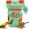 Birds LOVE Natural Garden Blend Conure Food, Sunflower Free Bird Seed Mix with Fruits, Nuts, Vegetables and Seeds, All N