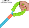 JSXD 5 FT Heavy Duty Dog Training Leash - Double Handle Comfortable Padded Hands Free, Adjustable Crossbody Waist for Sm