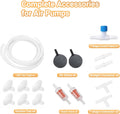 Moonorange Aquarium Air Pump Accessories Kit with Standard Tubing, Air Stones, Check Valves, Suction Cups and Connectors