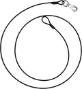 Training Tie Down, 4/6ft Short Tether Cable for Dogs - Short Anti-Chew Puppy Lead for Teething, Potty Training, and Indo