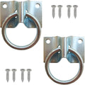 Cross Tie Ring for Horses, Block Tie Ring for Horse Stall/Stable, Tie Down Horse Barn Supplies (2 Pack)
