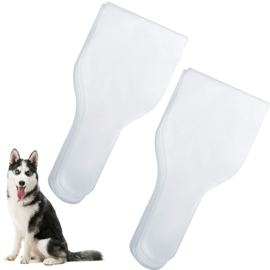 Nuanchu 100 Pieces Canine Semen Collection Cones Disposable Semen Collection Bag for Dogs Canine Artificial Insemination Cones Bags for Pets Dogs Breeding Tools