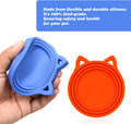 VAYRMEU 4 Pack Pet Food Can Cover Silicone Food Can Lids,Universal BPA Free, One Fit Most Standard Size Food Cans