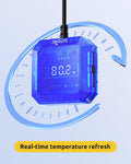 Aquarium Thermometer Submersible, Digital Fish Tank Thermometers with USB