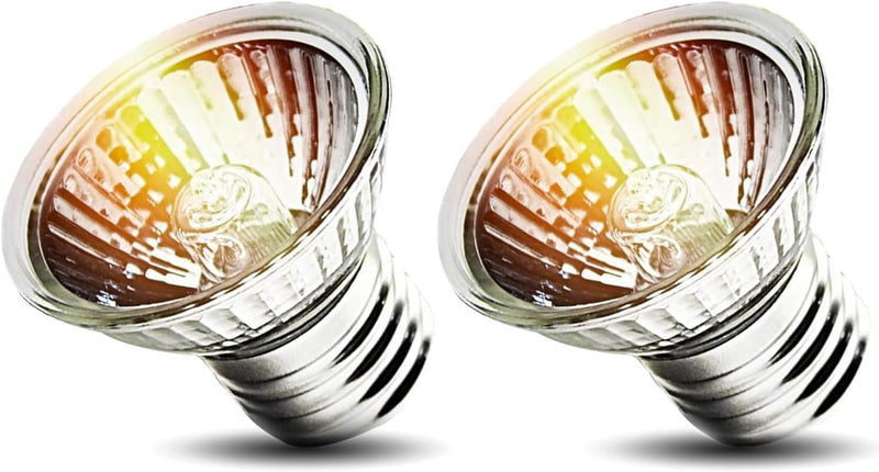 50W Uva Light Bulbs 2 Packs, Turtle Heat Lamp for Reptile