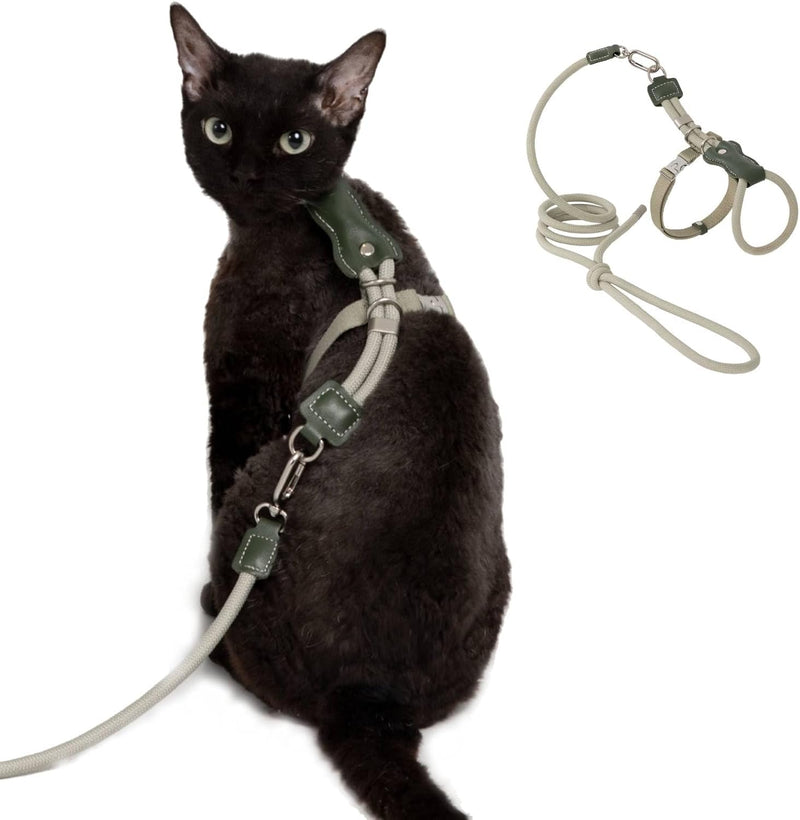 H-style Escape Proof Cat Harness and Leash Set