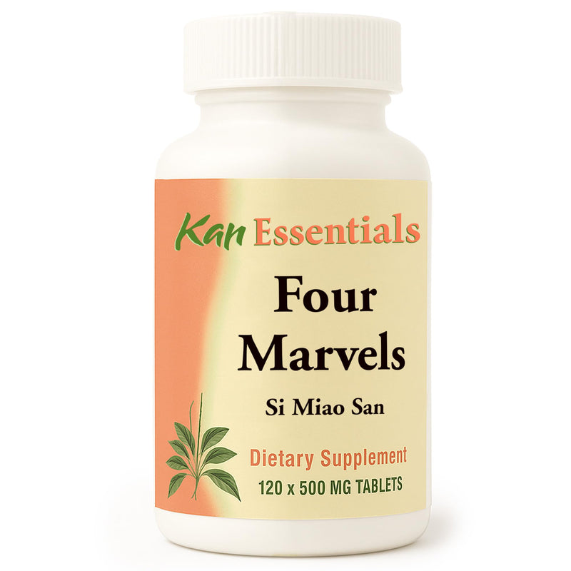 Kan Herb Company Four Marvels – Traditional Chinese Herbal Blend for Dogs and Cats to Support Digestive Clarity, Fluid Balance, and Overall Wellness, Herbal Supplement Tablets for Pets, 120 Tablets