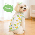 PETCARE Cartoon Dog Shirts for Small Dogs Cute Dog Clothes Green Frog Tshirt Soft Cotton Puppy Pajamas Breathable Sleeve