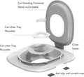 Cat Toilet Training Seat, Urinal Seat Potty for Pet, Reusable Cat Toilet Trainer, 37 x 40 cm Removable Pet Toilet Traini