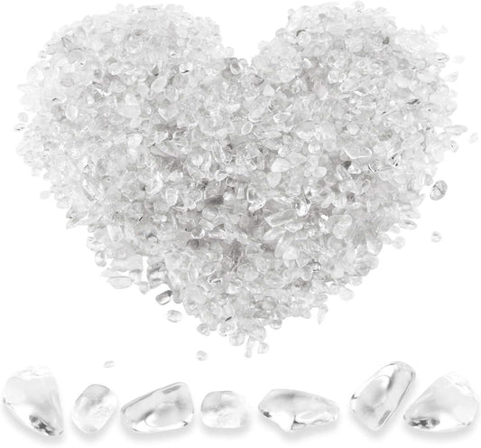 Twdrer 2lb Natural White Crystal Quartz Chips