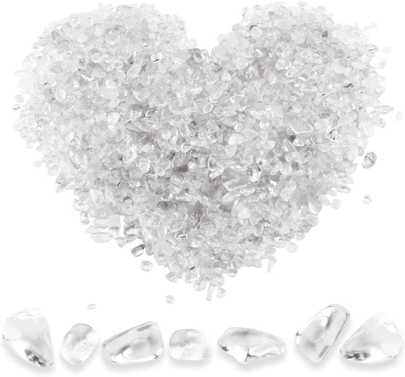 Twdrer 2lb Natural White Crystal Quartz Chips
